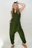 Zenana Solid Sleeveless Harem Jumpsuit